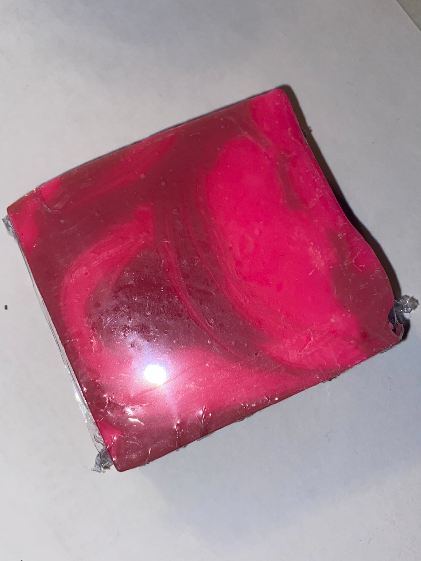 Two toned pink soap 