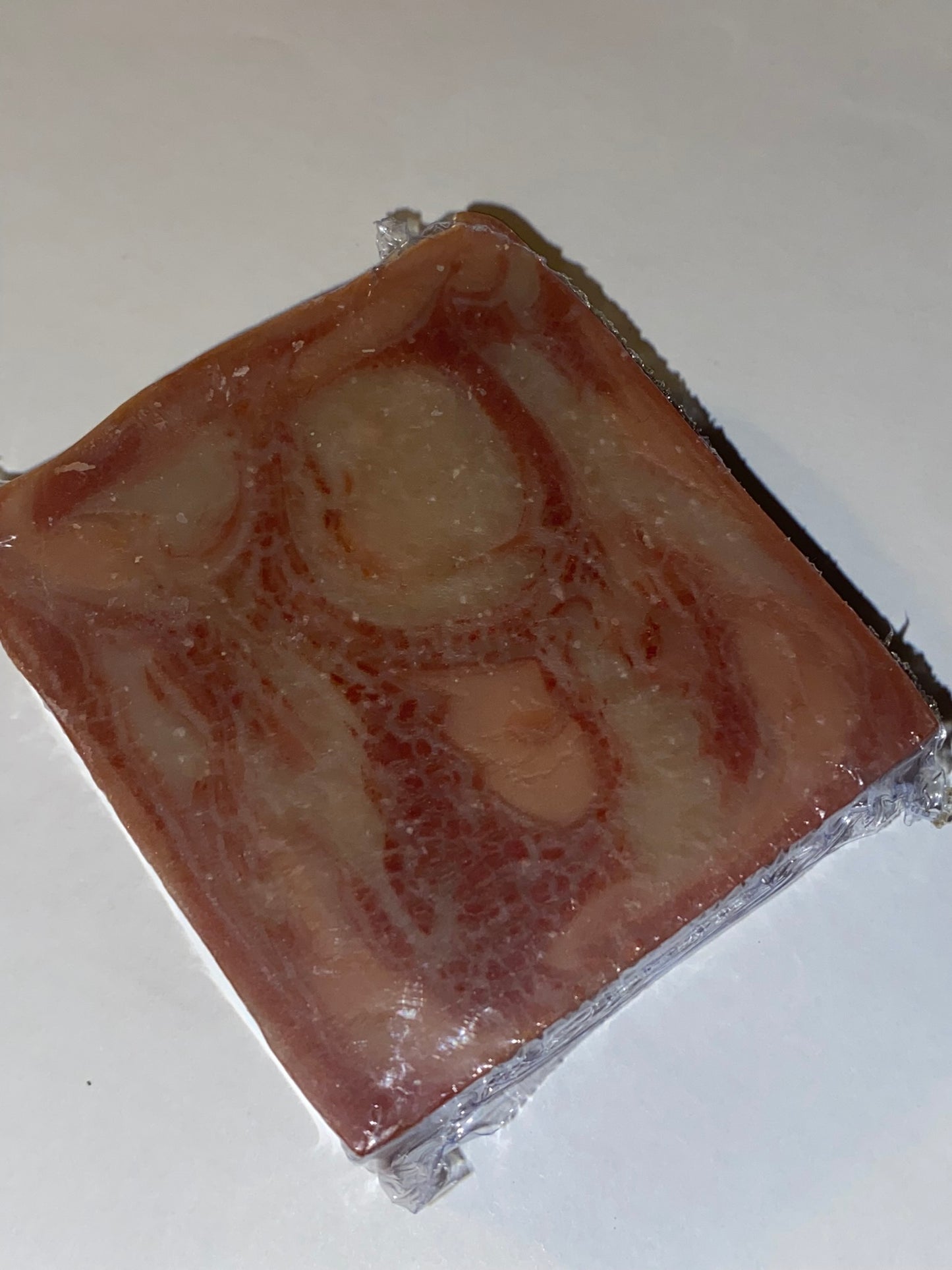 Brown and tan swirl soap